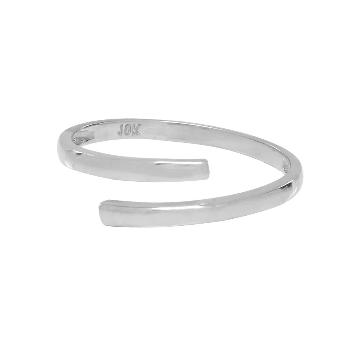 10k Solid Gold Open Twirl Ring