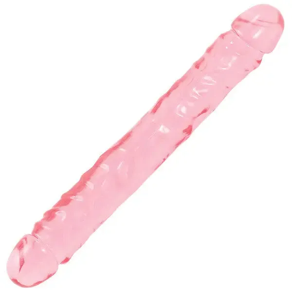 12-inch Doc Johnson Jelly Pink Large Double Ended Dildo