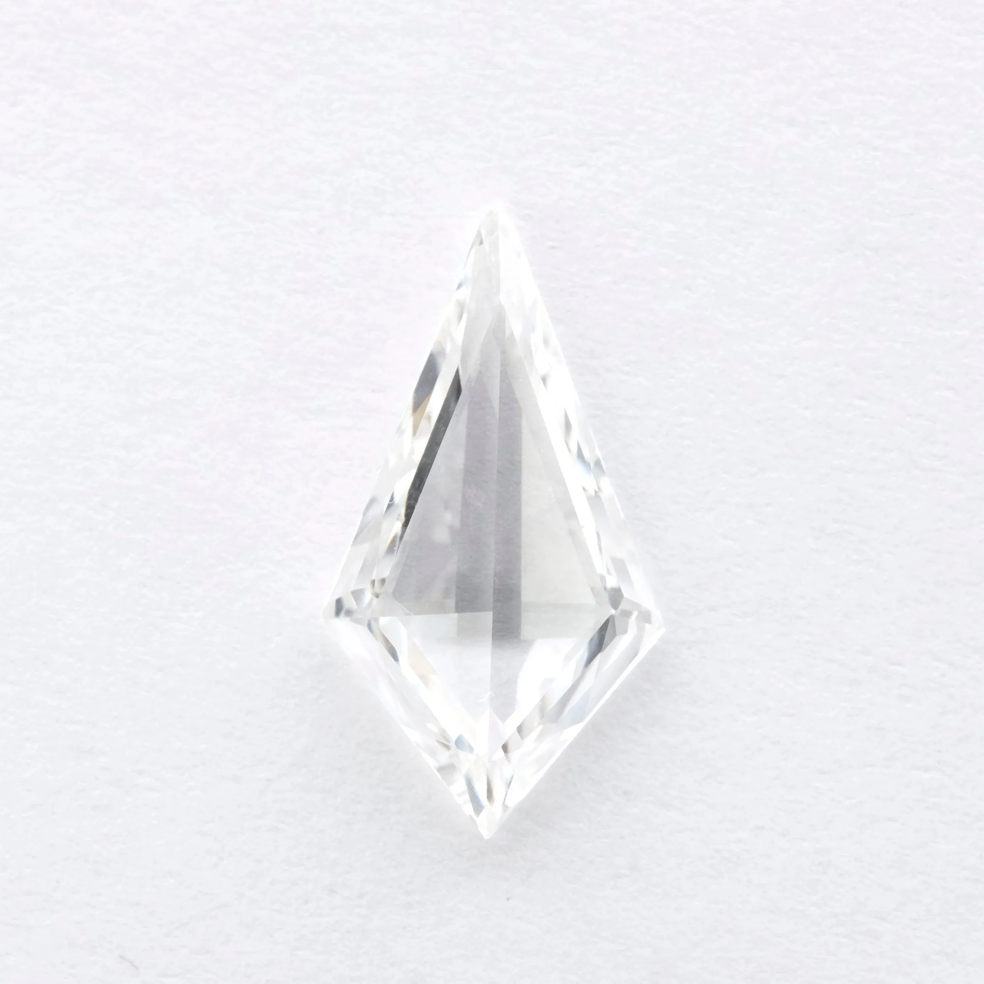 1.24 Carat Clear Rose Cut Kite