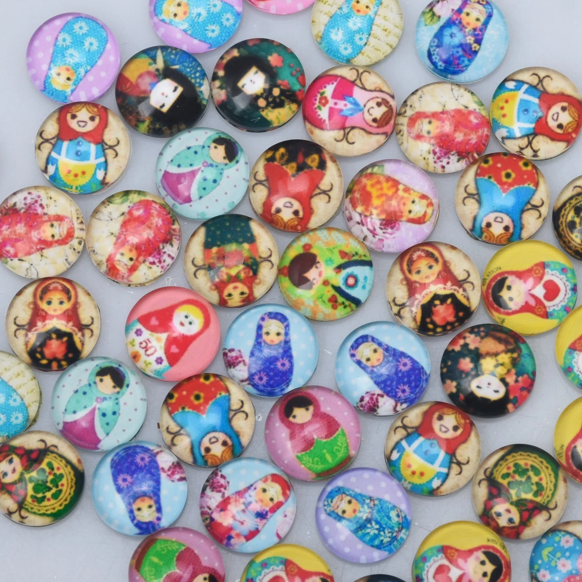12MM Round colorful glass cabochons with mixed baby girls,Photo glass cabochons,flat back,thickness 4.5mm,50 pieces/lot