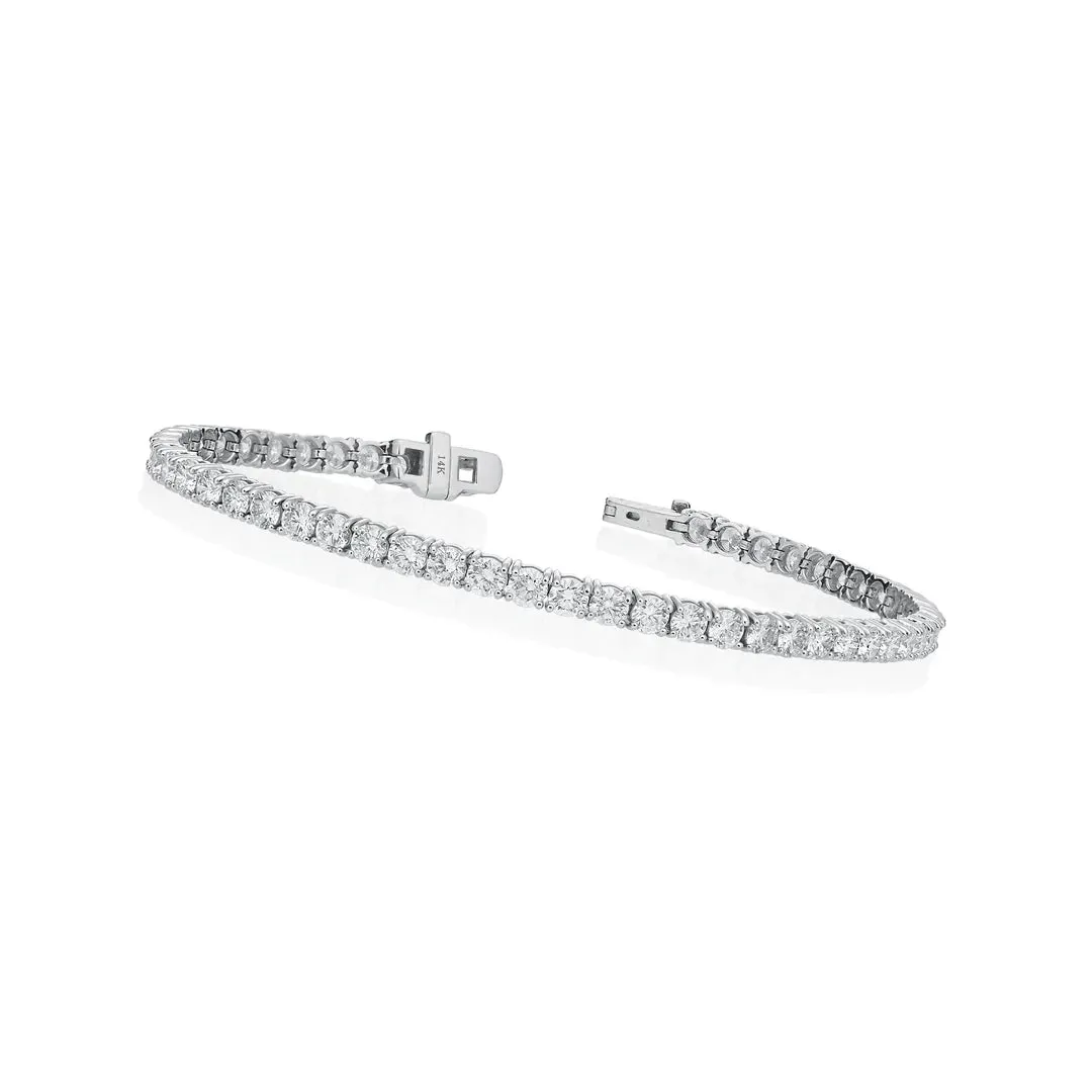 13792 14KT WG Lab-Grown Diamond Tennis Bracelet