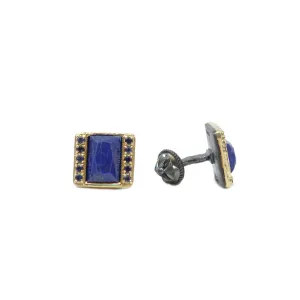 13X9MM LAPIS LAZULI WITH IOLITE CUFF LINKS
