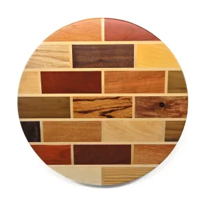 14/15" Multi Brick Pattern Lazy Susan
