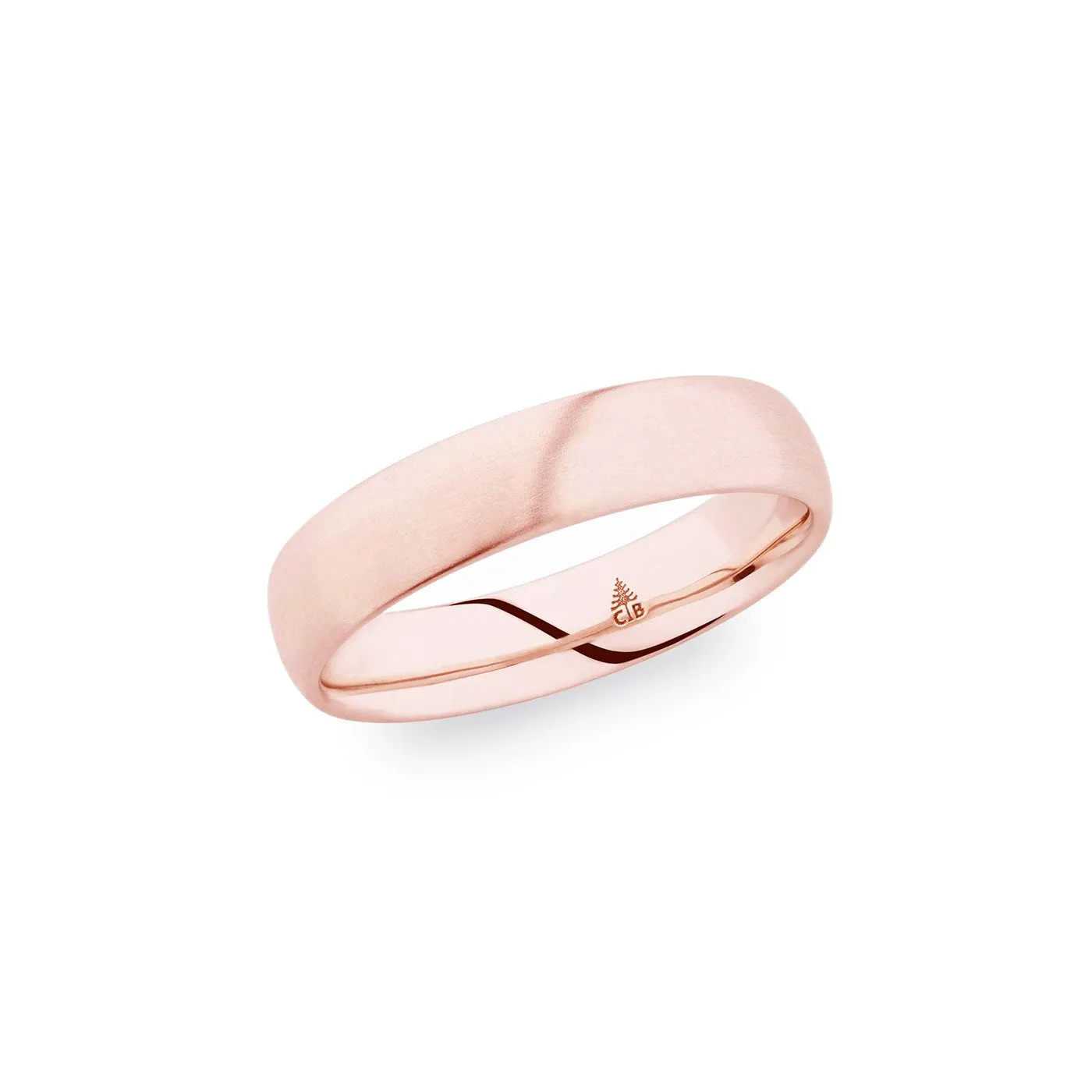 14K Rose Gold 5mm Polished Band