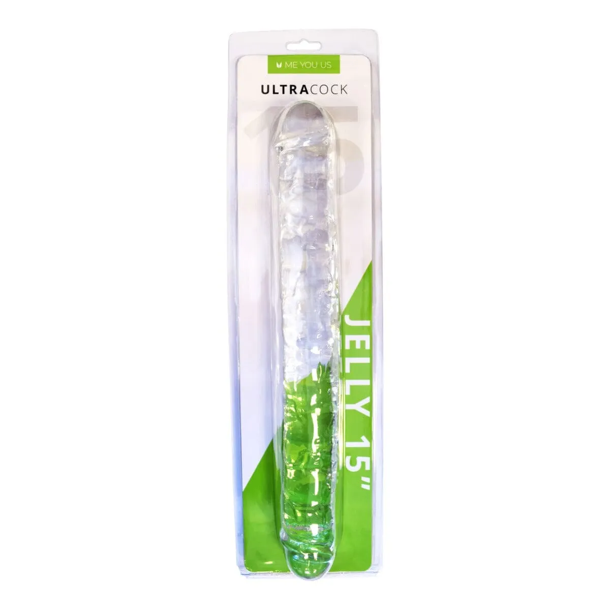 15-Inch Clear Jelly Double Ended Dildo: Versatile Pleasure for Shared or Solo Use