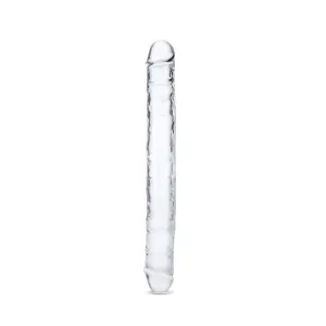 15-Inch Clear Jelly Double Ended Dildo: Versatile Pleasure for Shared or Solo Use