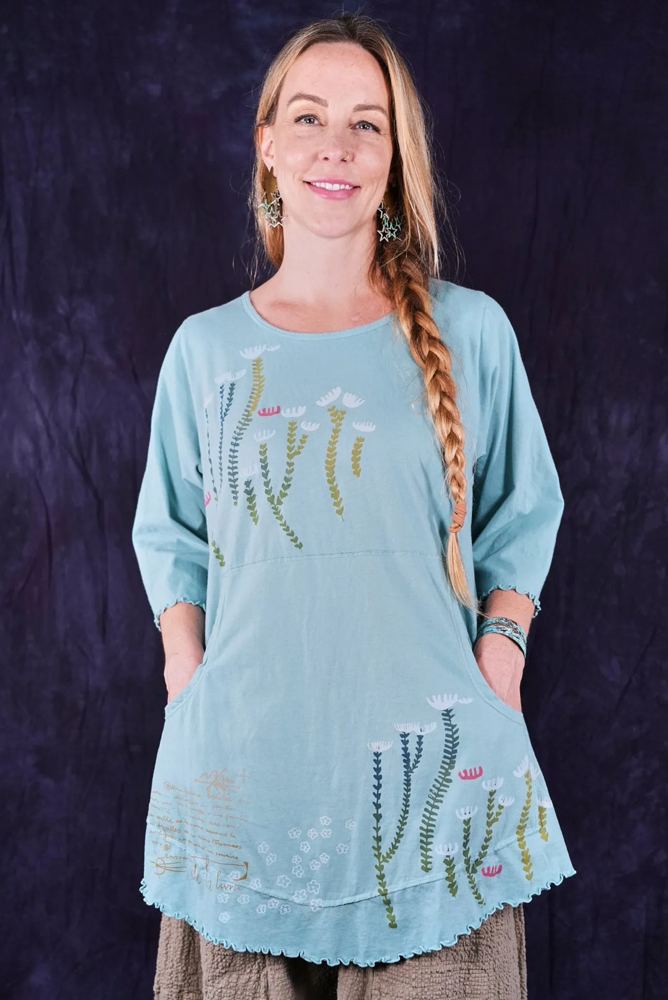 1602 Cafe Pocket Tee Cafe Pocket Tee Turquoise-P