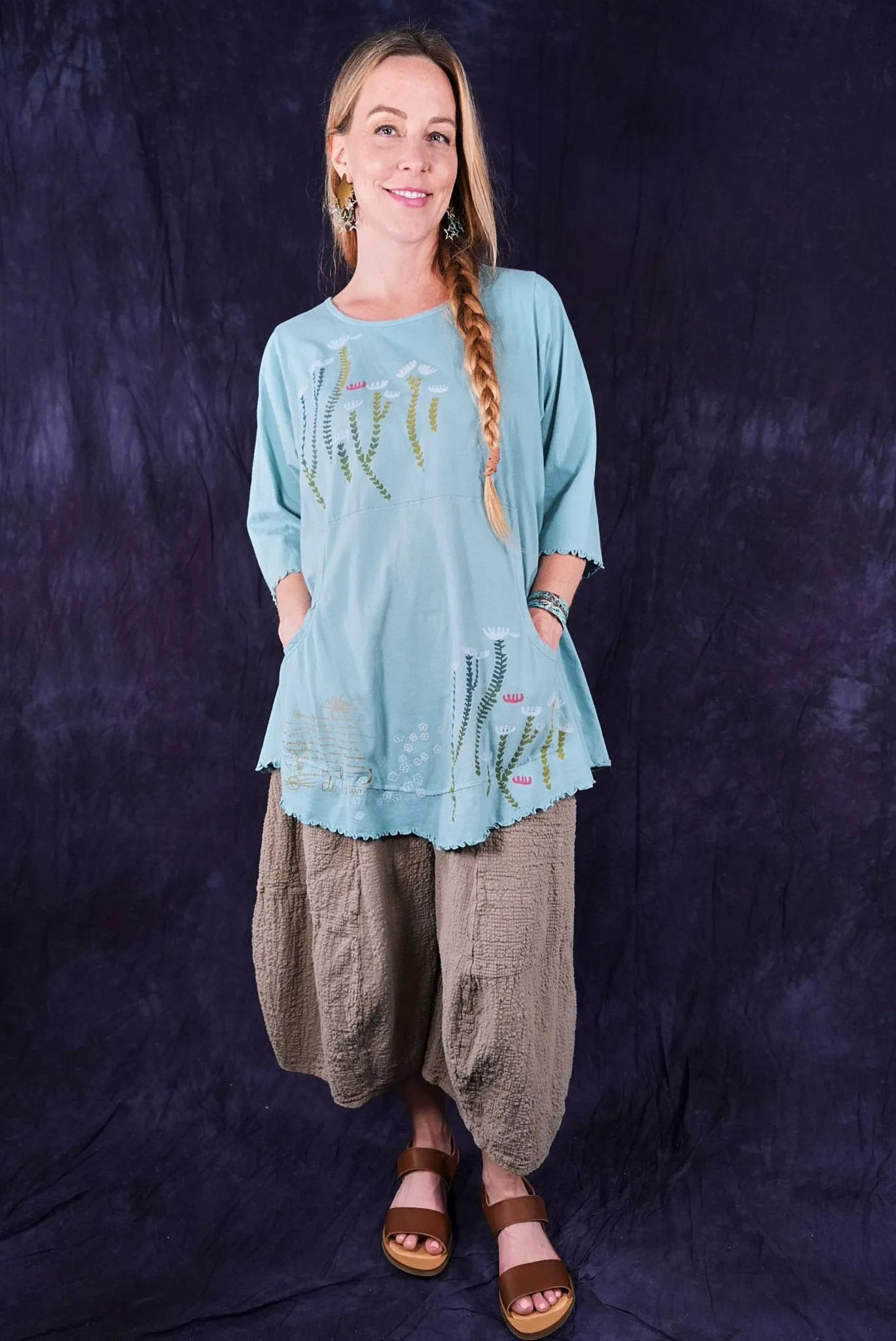 1602 Cafe Pocket Tee Cafe Pocket Tee Turquoise-P
