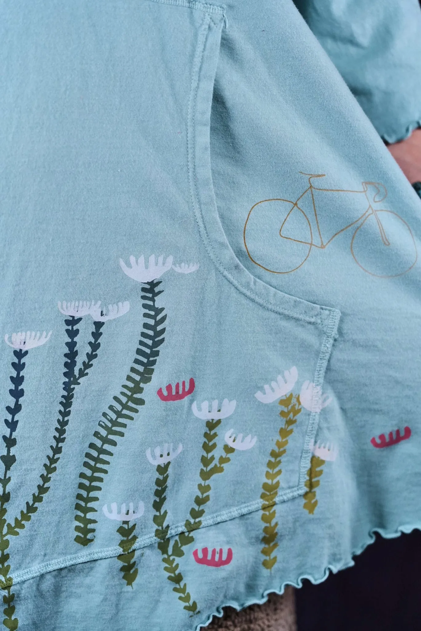 1602 Cafe Pocket Tee Cafe Pocket Tee Turquoise-P