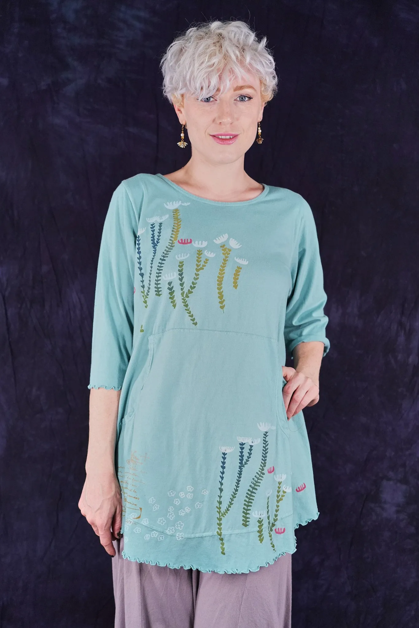 1602 Cafe Pocket Tee Cafe Pocket Tee Turquoise-P