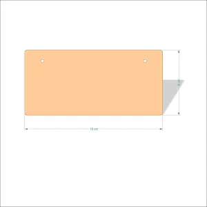 19 cm Wide 3mm thick MDF Plaques with rounded corners