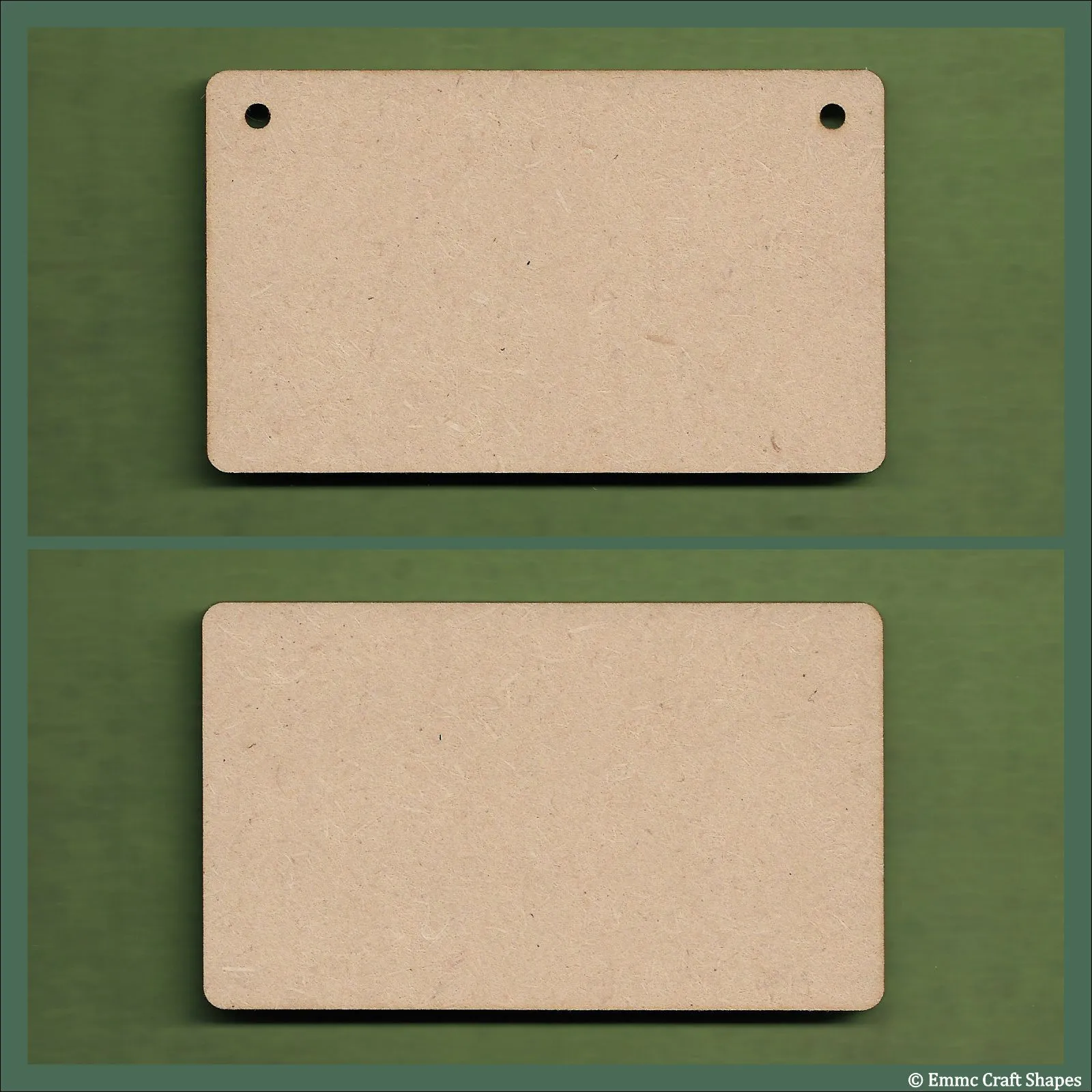 19 cm Wide 3mm thick MDF Plaques with rounded corners