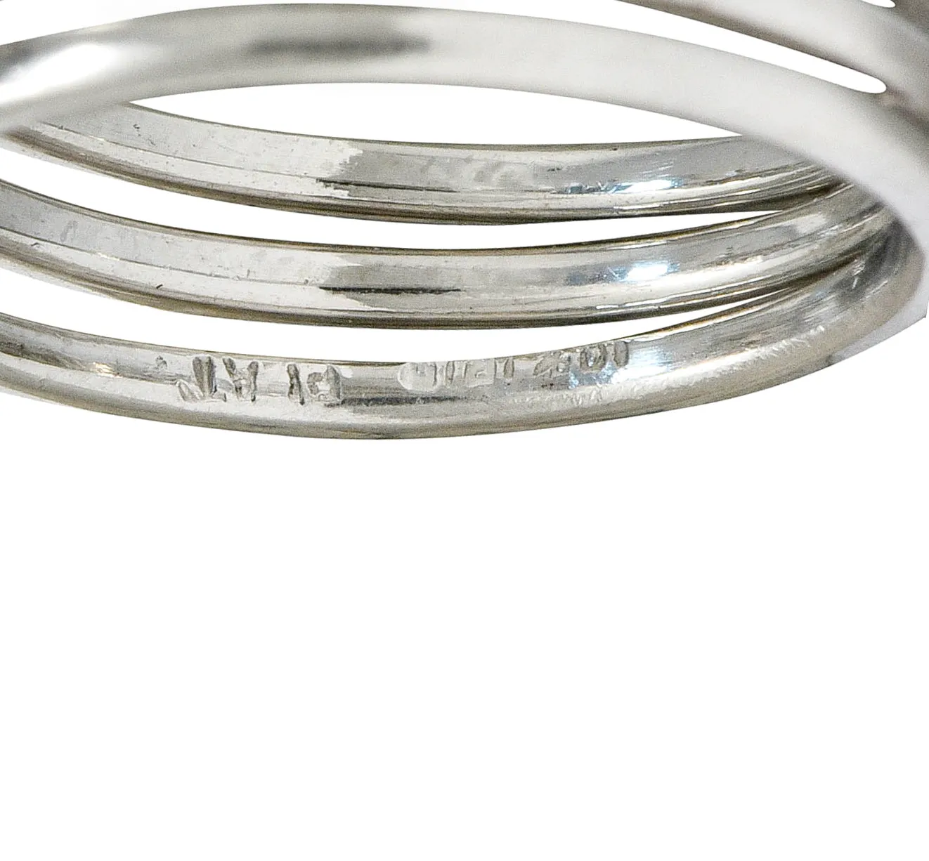 1950's Mid-Century 15.40 CTW Aquamarine Diamond Platinum Cocktail Ring