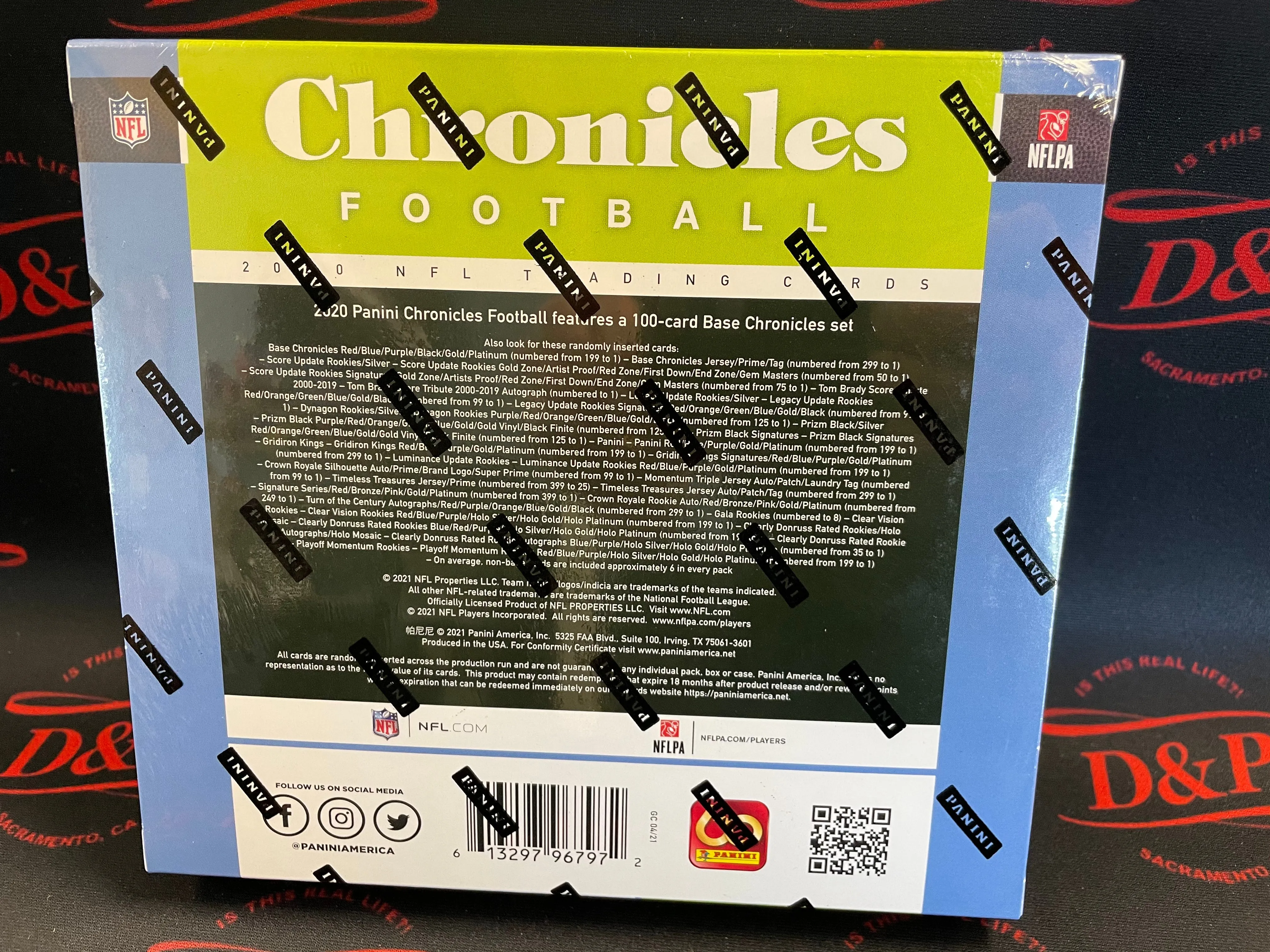 2020 Panini Chronicles Football H2 Box