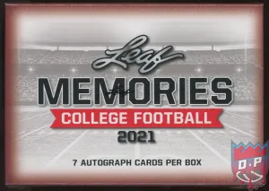 2021 Leaf Memories College Football Box