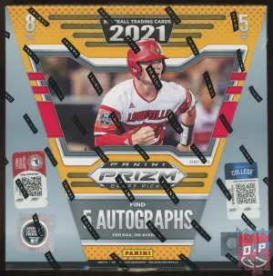 2021 Panini Prizm Collegiate Draft Picks Baseball Hobby Box