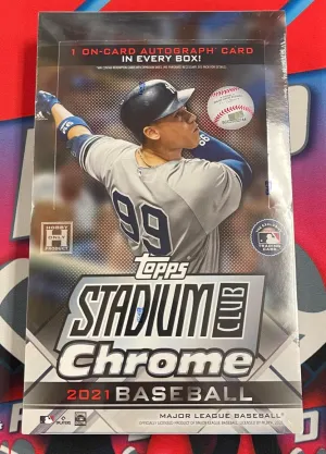 2021 Topps Stadium Club Chrome Baseball Hobby Box