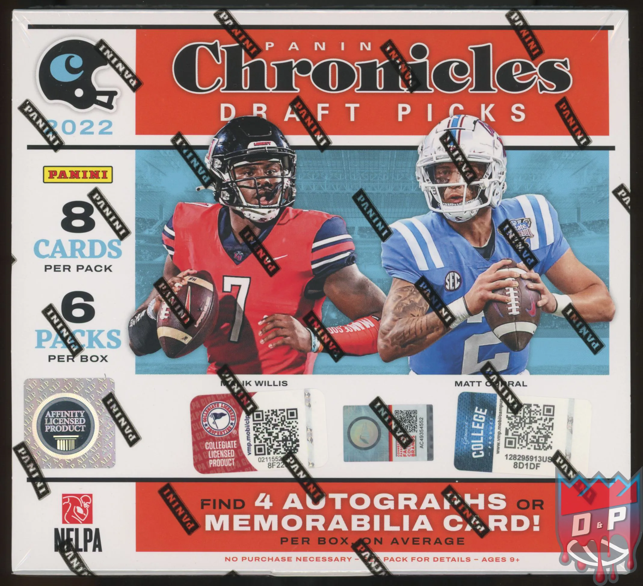 2022 Panini Chronicles Draft Picks Football Hobby Box