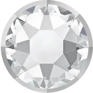 2088/I Swarovski Flatback No Hotfix Rimmed, Crystal/ Crystal Light Chrome  (001 LTCHZ)