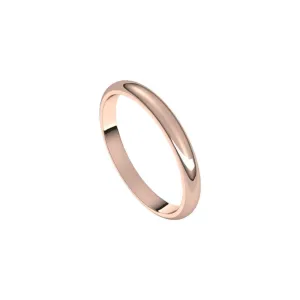 2.5 mm Wide Rounded Men's Wedding Band
