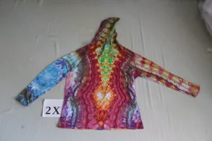2X Long Sleeve Hooded Shirt
