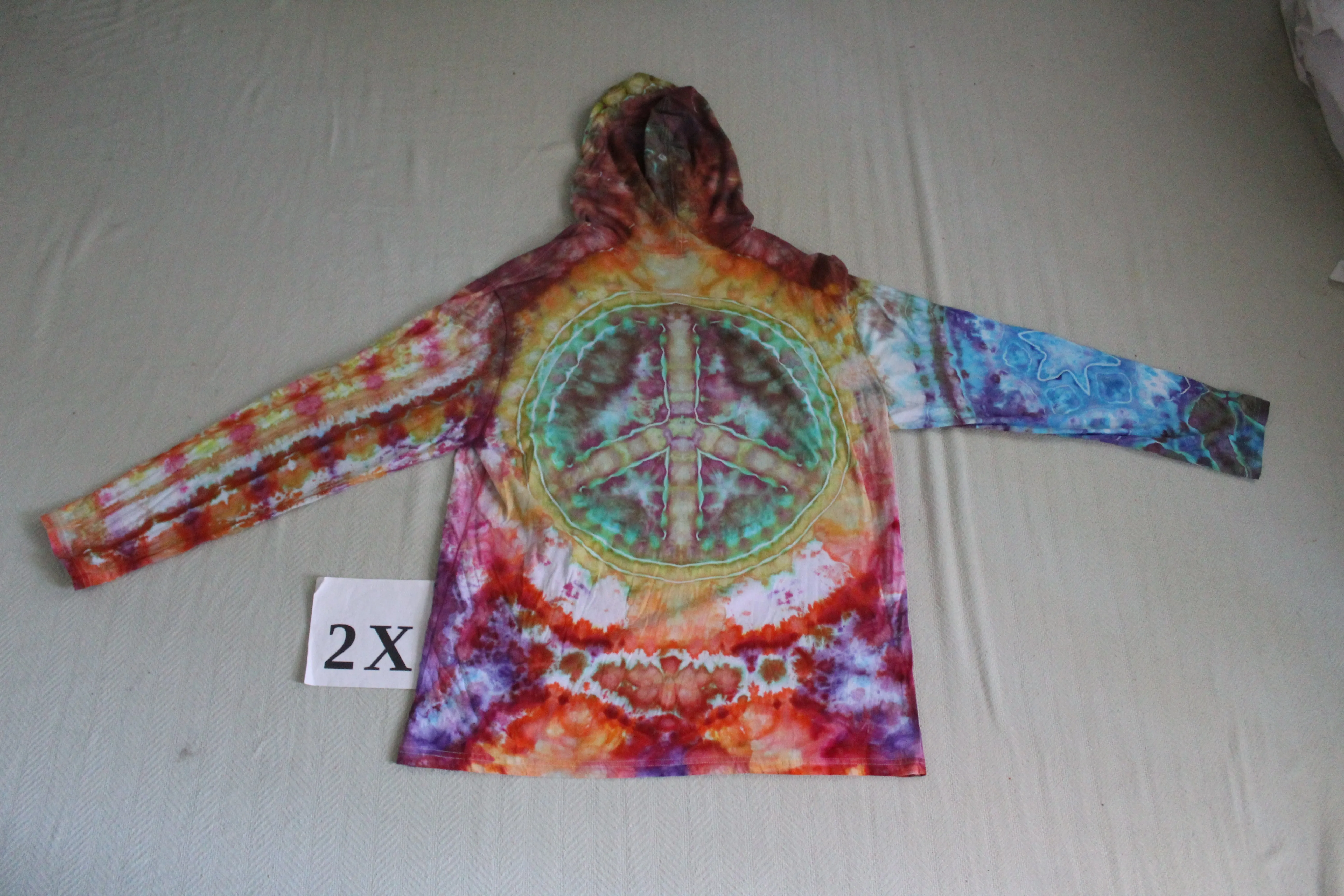 2X Long Sleeve Hooded Shirt