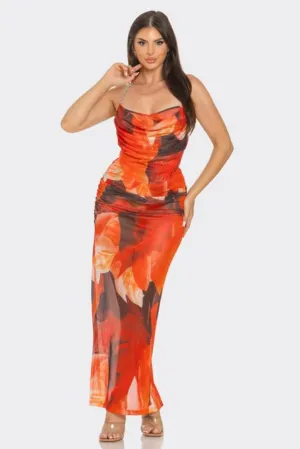 3 Piece Mrs. McKenzie Sheer Skirt Set