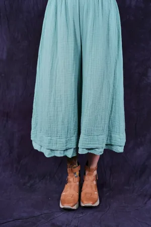 3353 Crop Gauze/Lawn Petaloon Turquoise