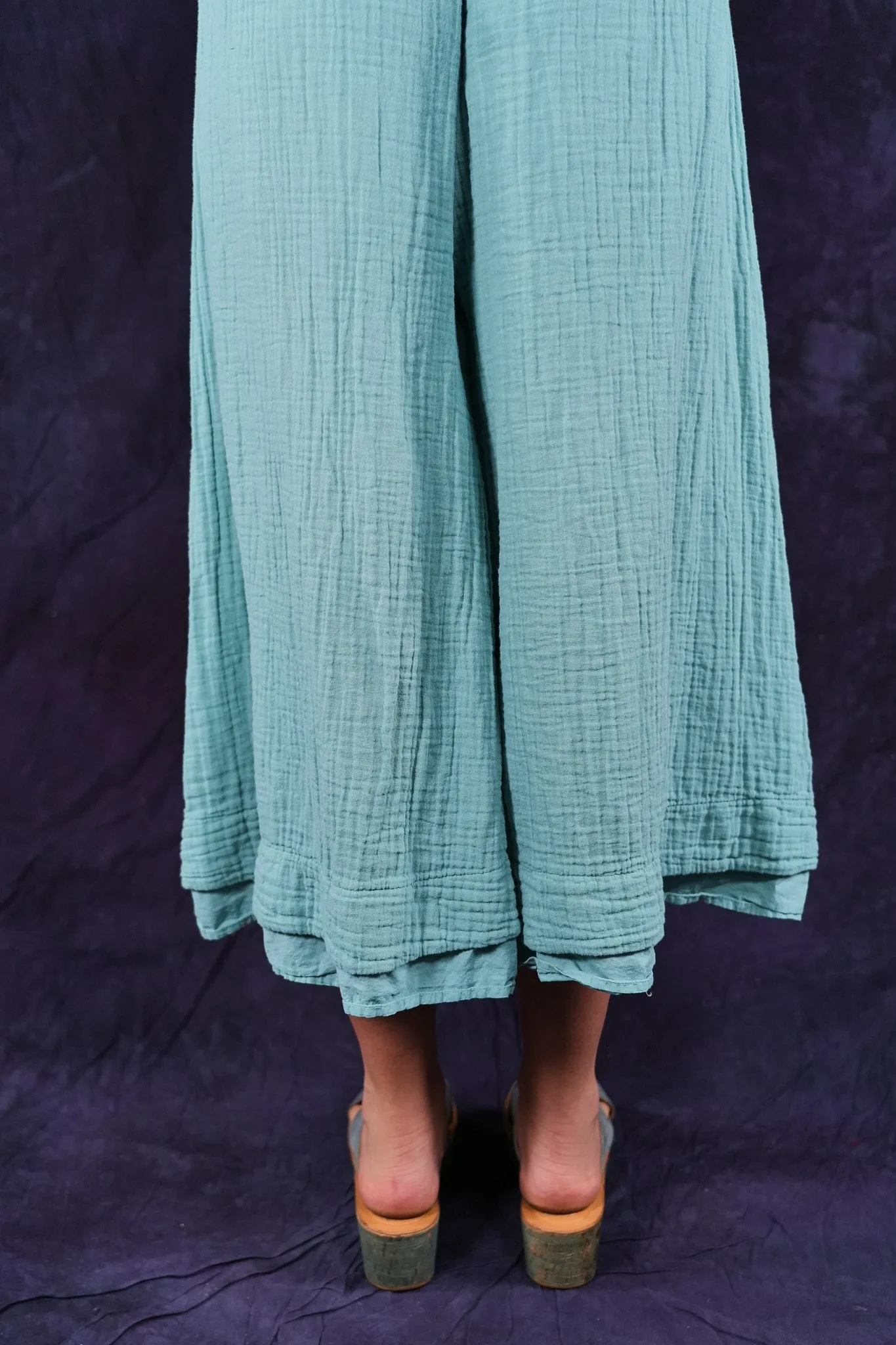 3353 Crop Gauze/Lawn Petaloon Turquoise