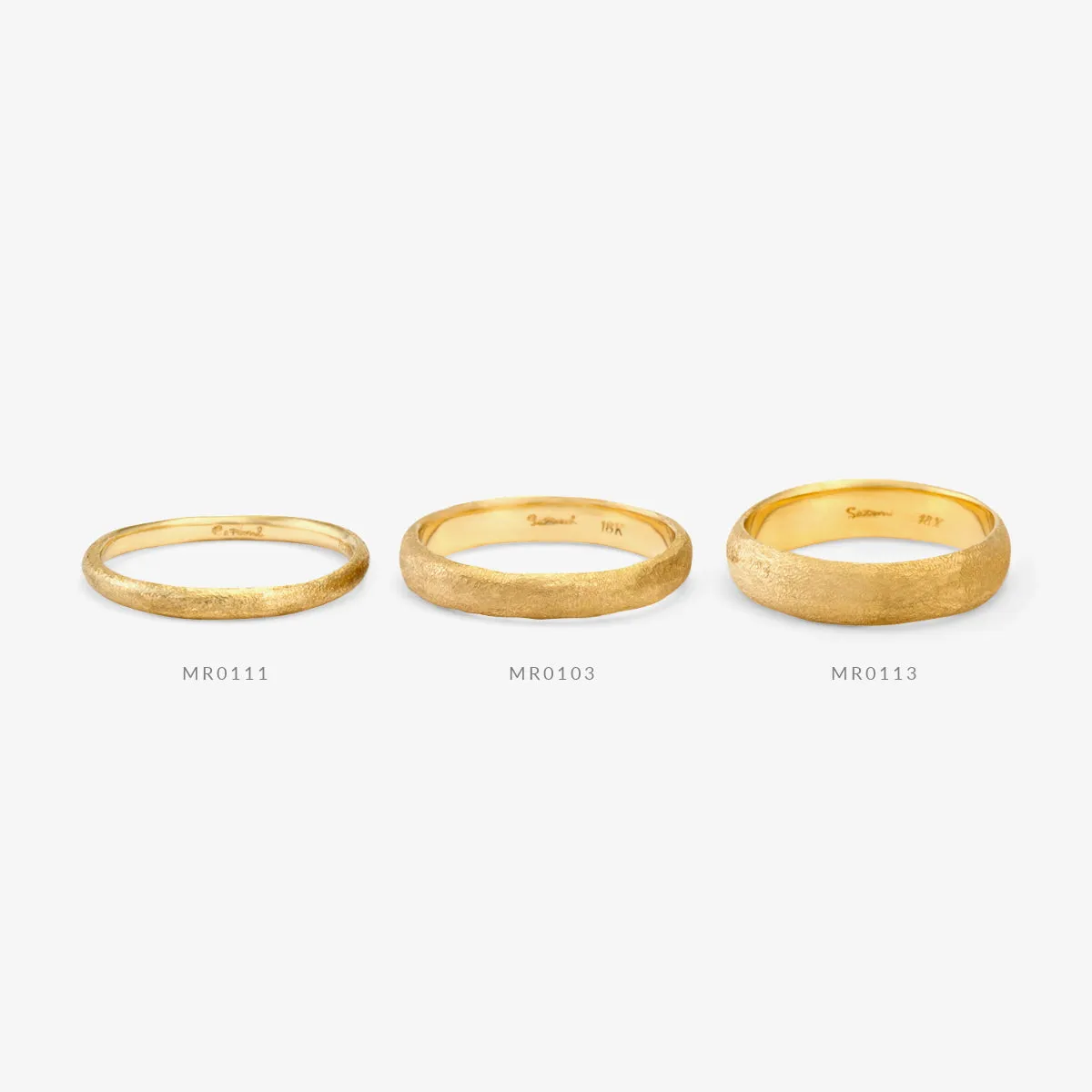 3.6mm Rough Rounded Band | MR0103
