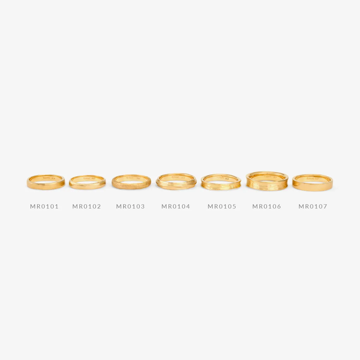 3.6mm Rough Rounded Band | MR0103