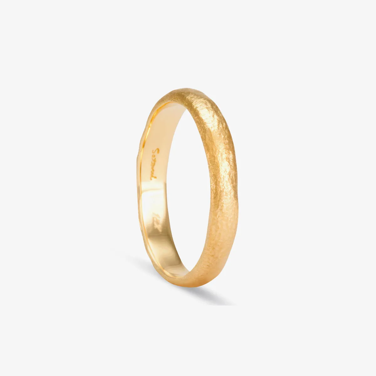 3.6mm Rough Rounded Band | MR0103