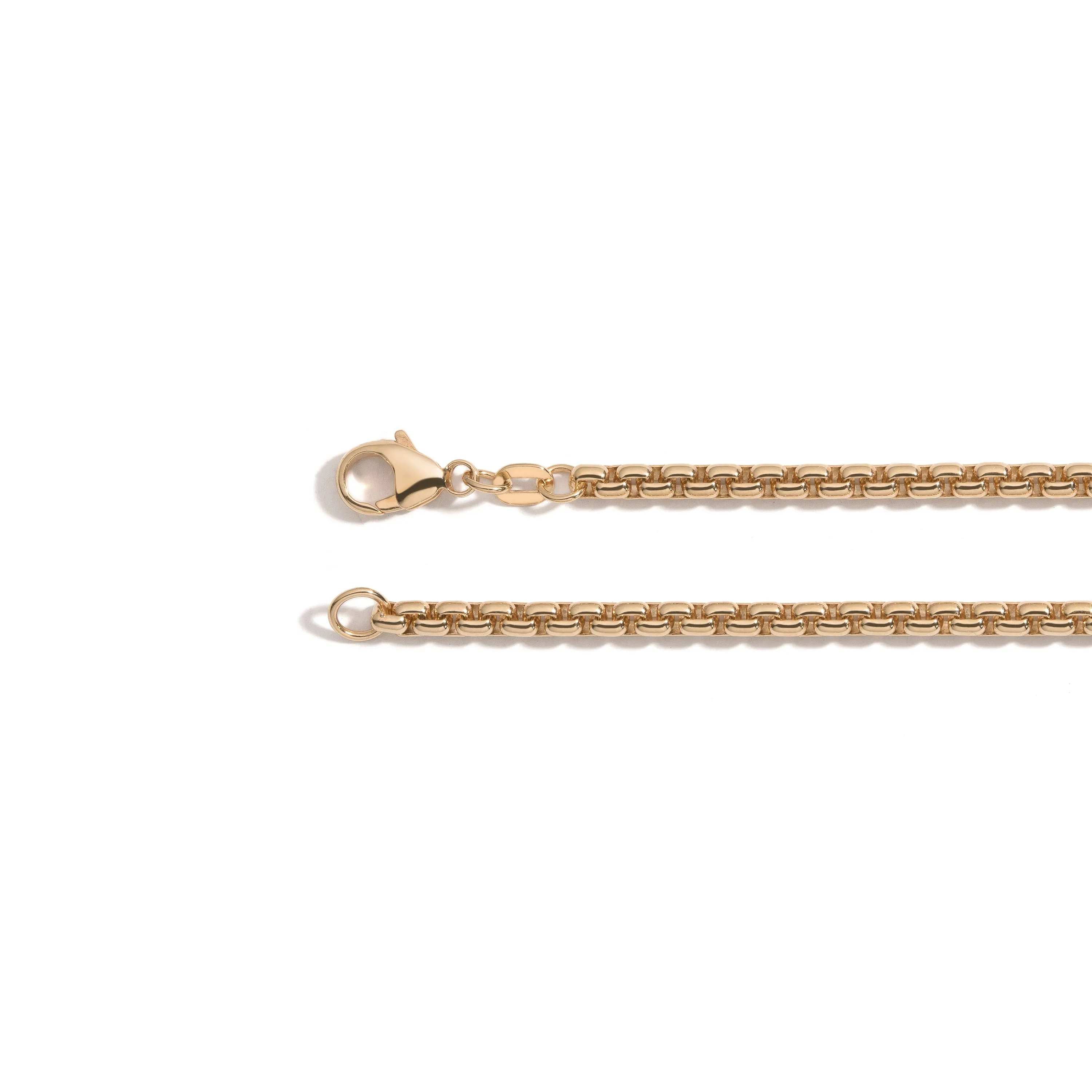 3.6mm Rounded Box Chain Necklace