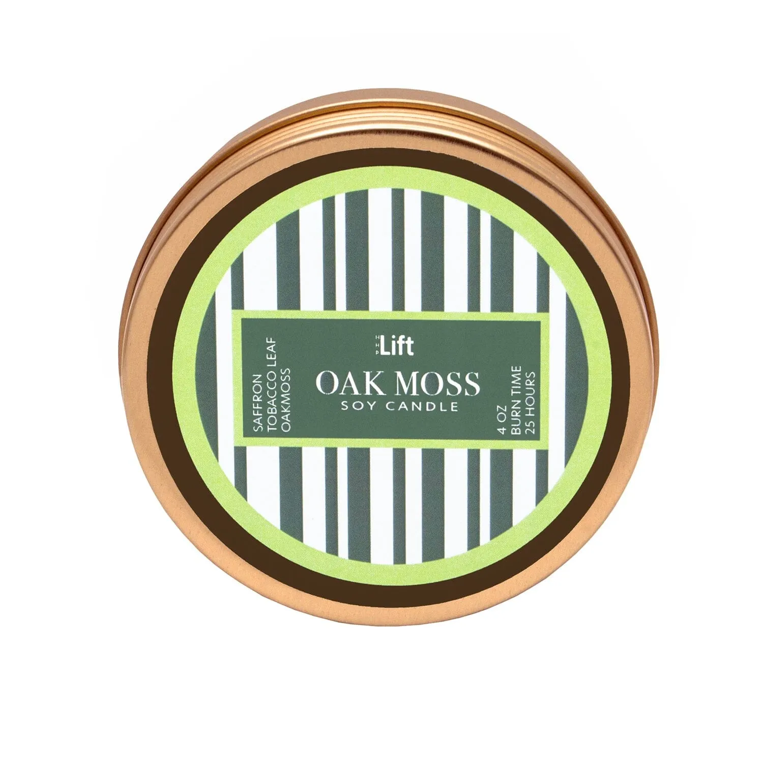 4 oz Spark Tin Scented Soy Candle - OAKMOSS