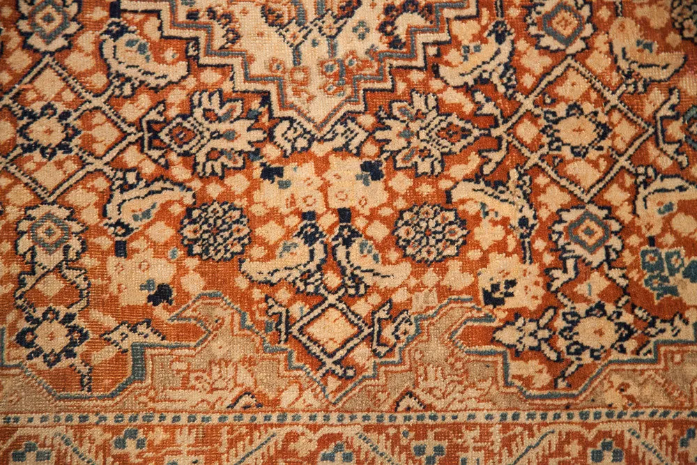 4x6 Fine Antique Tabriz Area Rug
