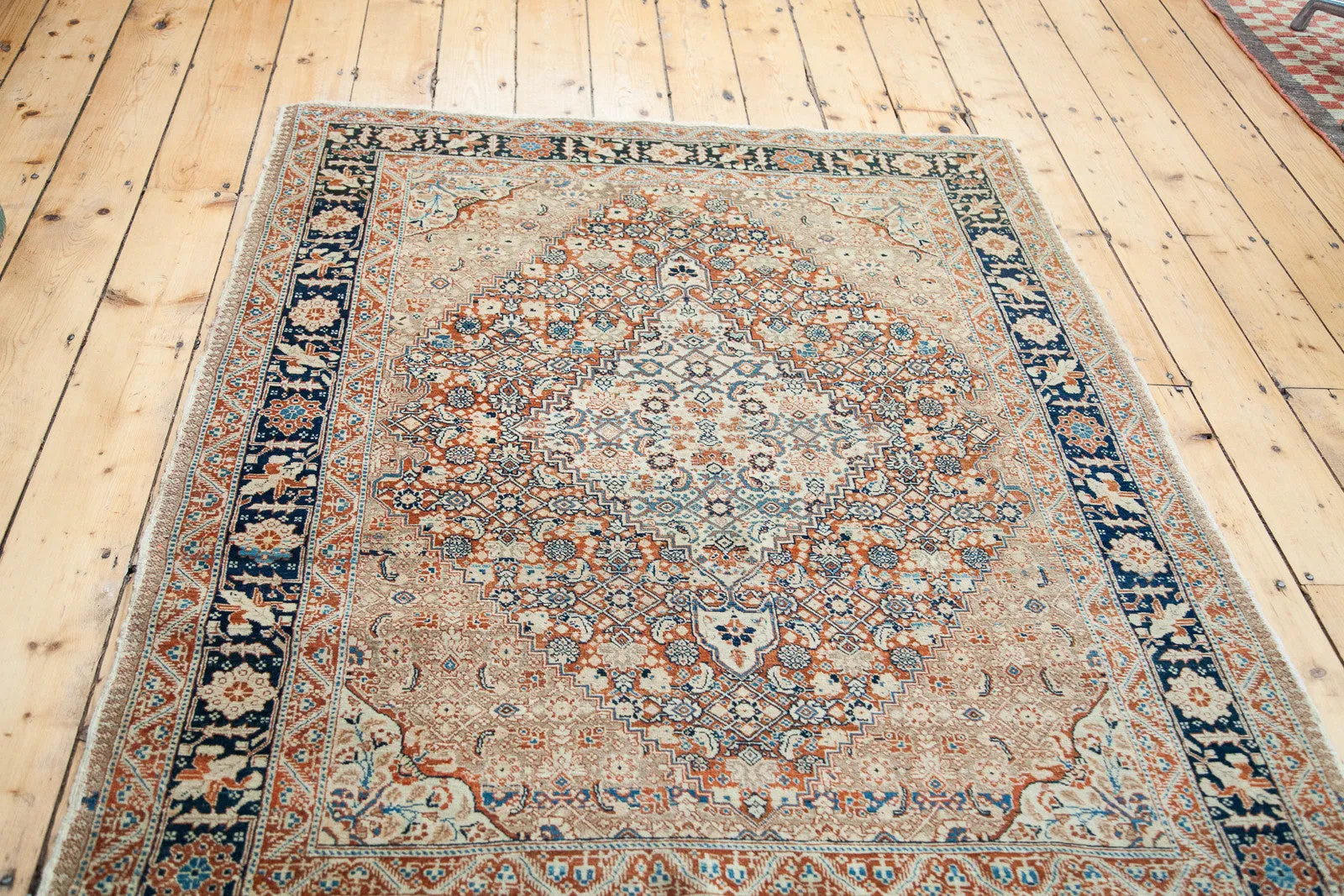 4x6 Fine Antique Tabriz Area Rug