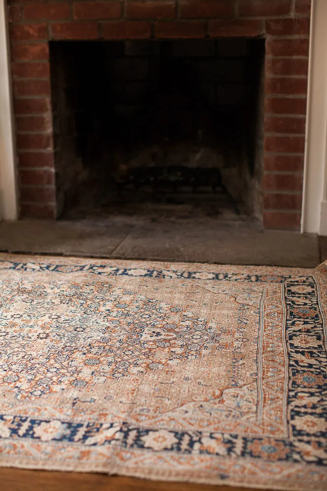 4x6 Fine Antique Tabriz Area Rug