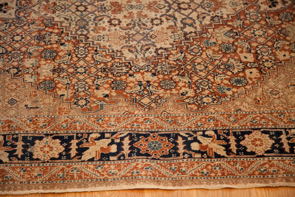 4x6 Fine Antique Tabriz Area Rug