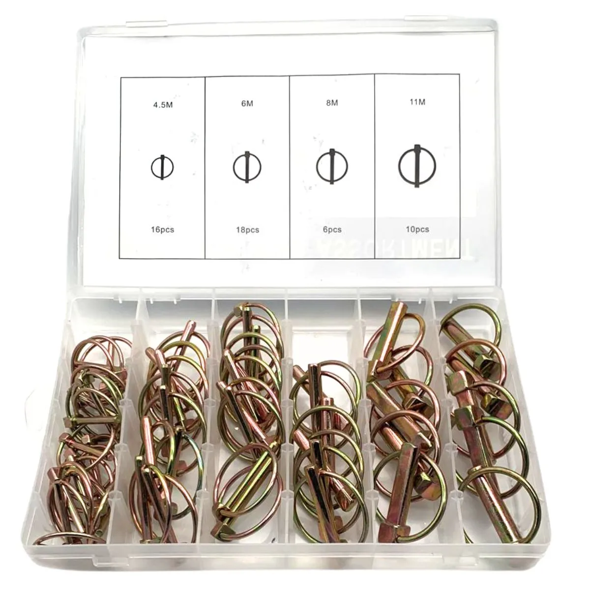 50 Piece Lynch Pin Assortment Kit