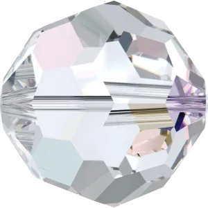 5000 Swarovski Round Beads, Crystal AB (001 AB)