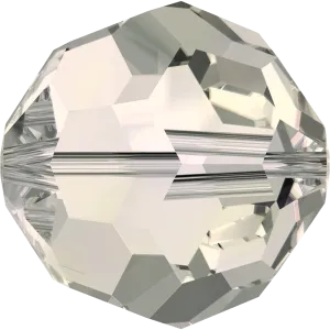 5000 Swarovski Round Beads, Crystal Moonlight (001 MOL)