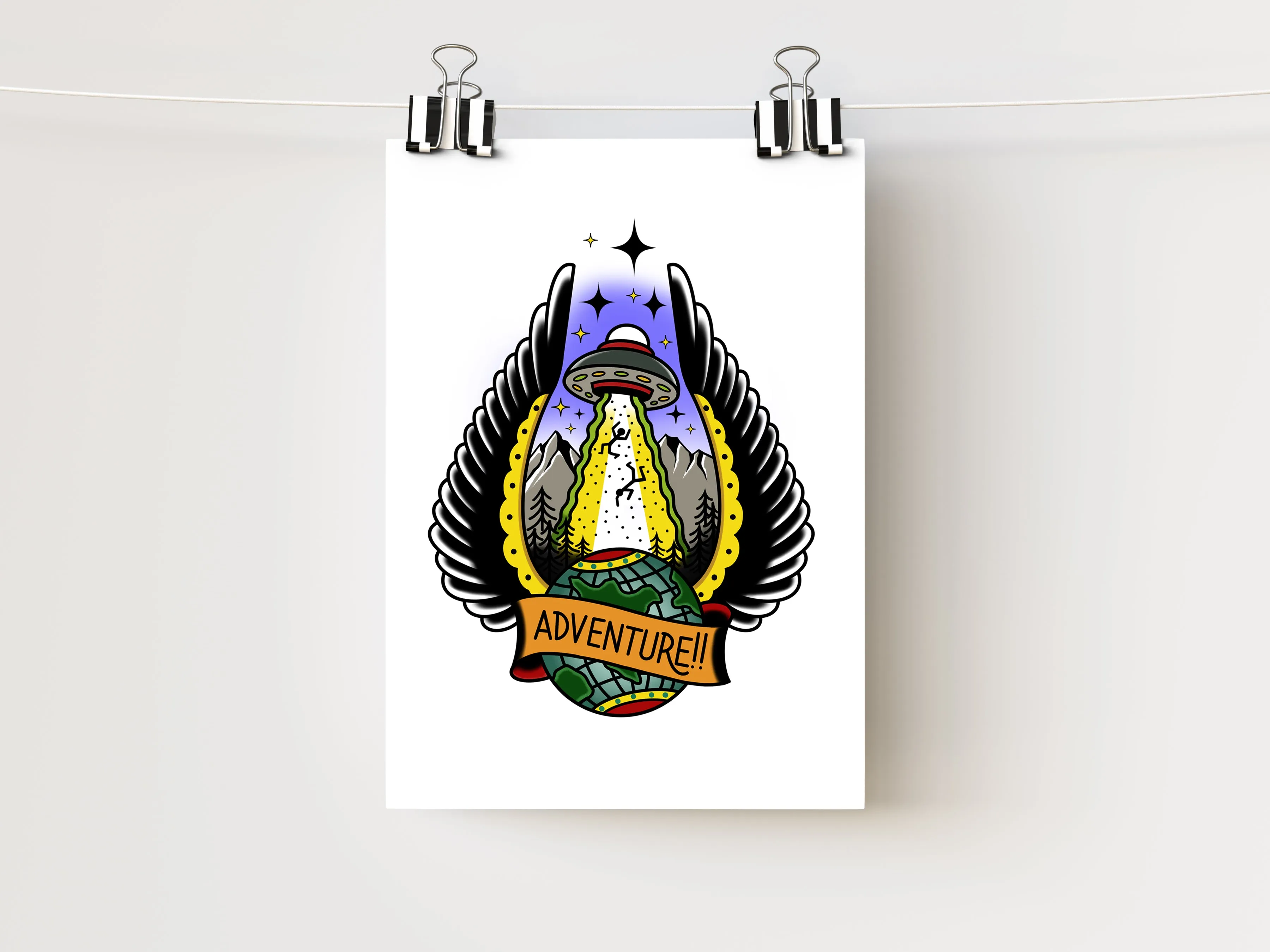 5x7" Adventure Art Print