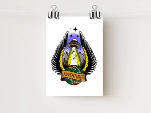 5x7" Adventure Art Print