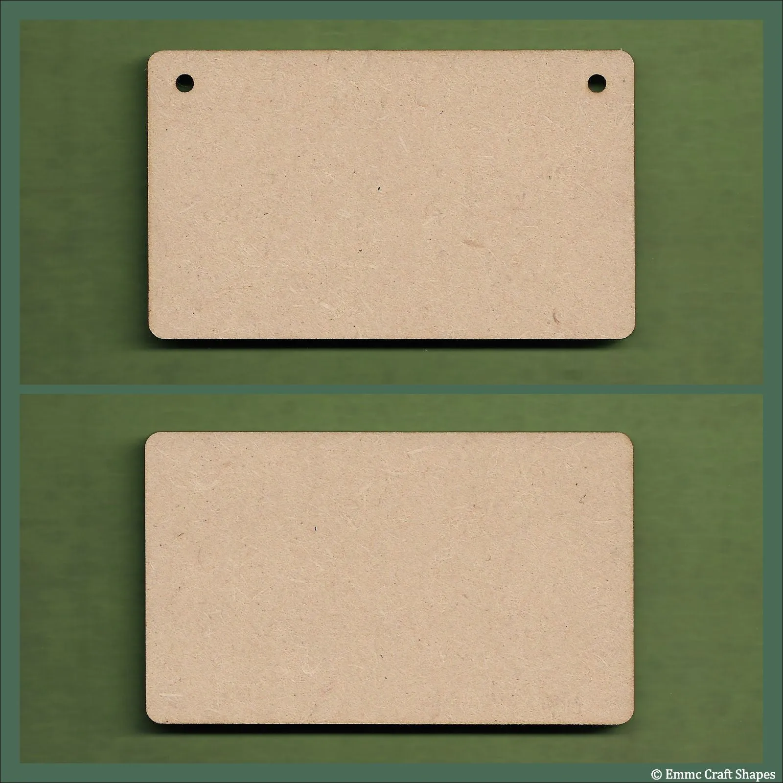 6 cm Wide 3mm thick MDF Plaques with rounded corners