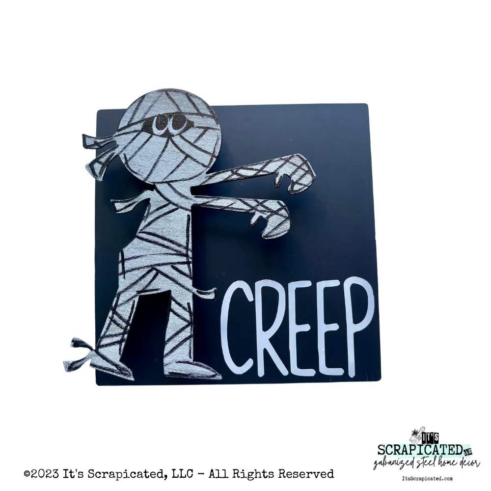 6 Inch Standing Sign Mummy