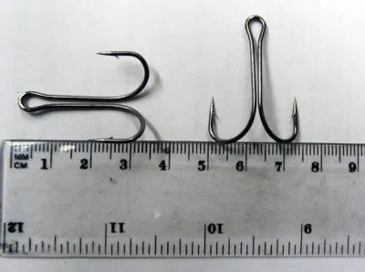 60 x Quality Chemically Sharpened Double Hooks 2/0# Fishing Tackle