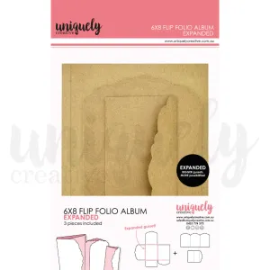 6x8” Flip Folio Album Kraft - EXPANDED UCE2062