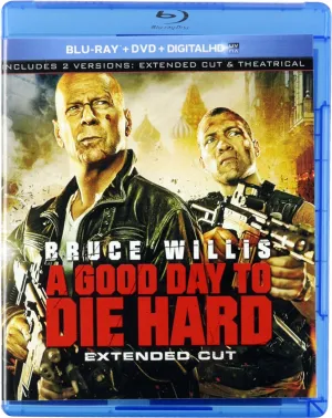 A Good Day To Die Hard Extended Cut Blu-ray   DVD   Digital HD (2-Disc Set) (Free Shipping)