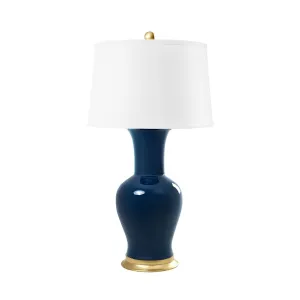 Acacia Lamp Without Shade / Navy Blue