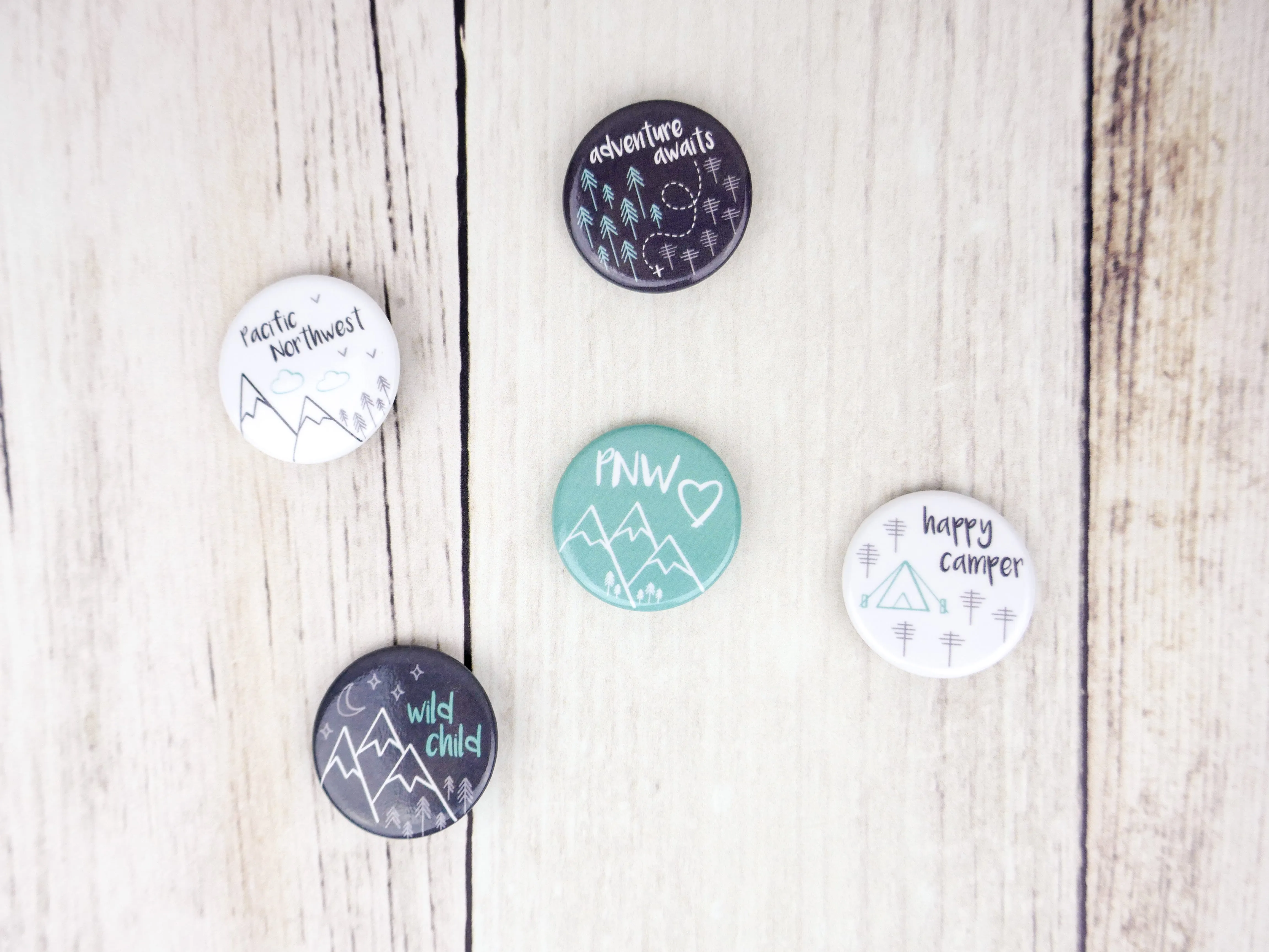 Adventure Awaits Button Pin